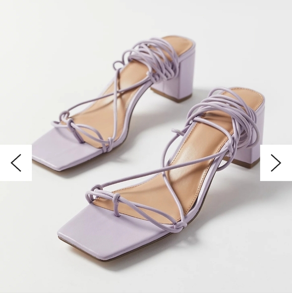 UO Sloan Square-Toe Strappy Heel (5) - Picture 1 of 9